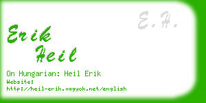 erik heil business card